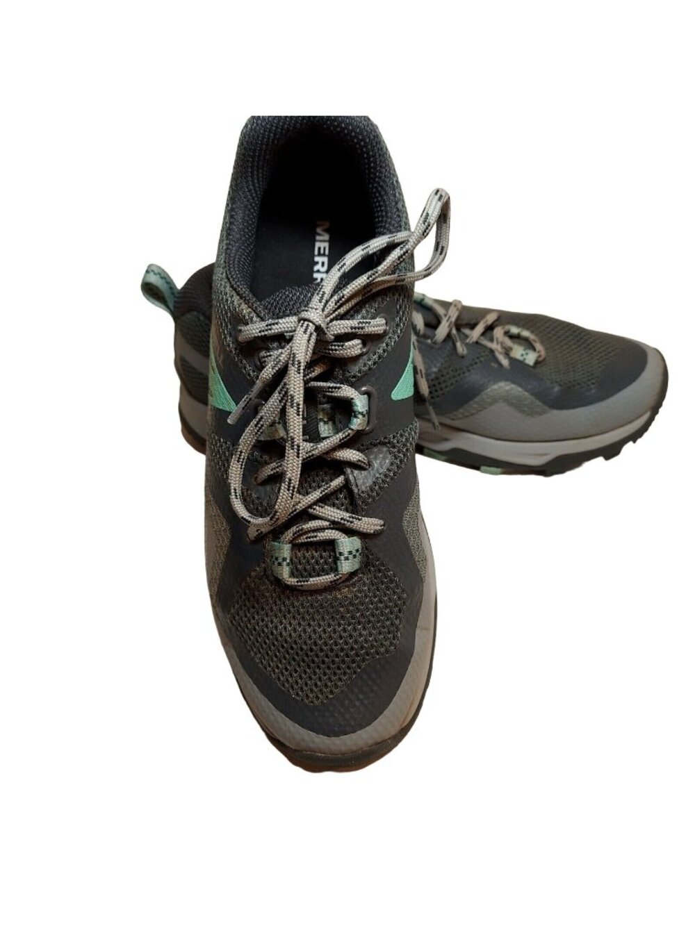 MERRELL Womens Size 8 Quantum Grip hiking Shoes MQM flex 2 Rock/wave good tread